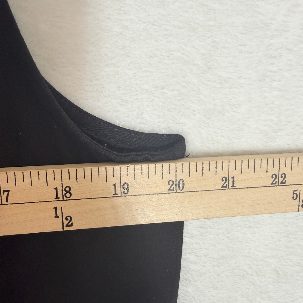 Eileen Fisher Petite Black Cowl Neck Sleeveless Jersey Top Tank PL USA Made - Picture 6 of 7